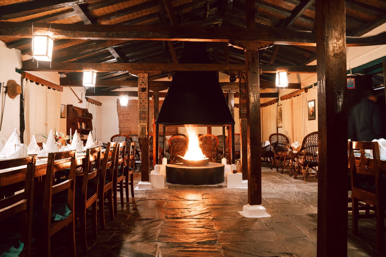 MLN Birethanti Dining - Annapurna Luxury Lodge Trek - Trekking Team Group Nepal