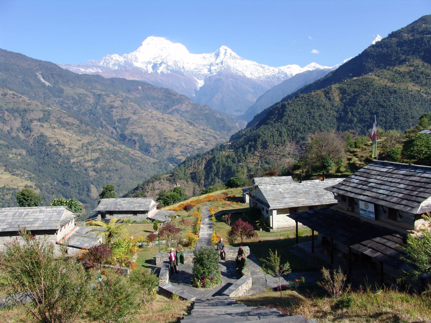MLN Majgaon Exterior - Annapurna Luxury Lodge Trek - Trekking Team Group Nepal