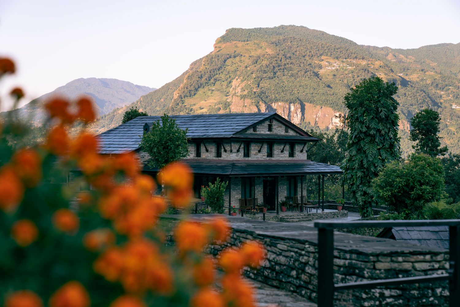 MLN Tomijong Exterior - Annapurna Luxury Lodge Trek - Trekking Team Group Nepal